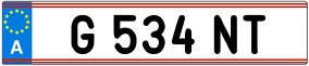 Truck License Plate